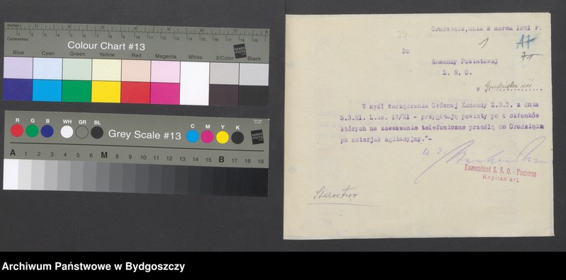 image.from.unit.number "[Rozkazy zwykłe i tajne Powiatowej Komendy Zachodniej Straży Obywatelskiej na powiat Grudziądz-Wieś, wykaz zasłużonych członków ZSO proponowanych do odznaczenia dyplomami pamiątkowymi, karty ewidencji członków]"