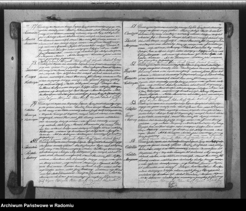 image.from.unit.number "Książka Duplikat Akt Cywilno - Religijnych Parafii Wysoka w powiecie Szydłowieckim Obwodzie Opoczyńskim Gubernij Sandomierskiey na rok 1842 sporządzona"