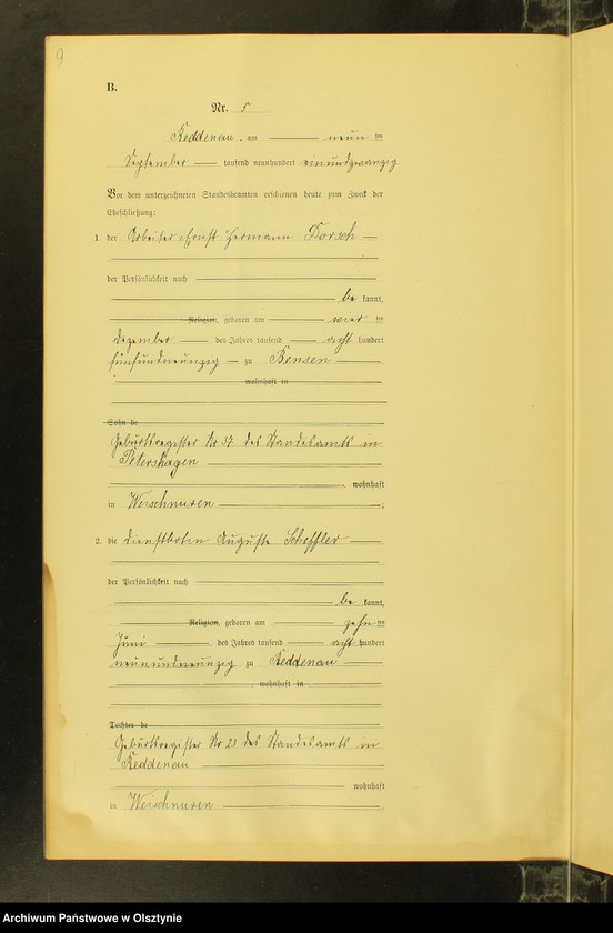 image.from.unit.number "Heiraths-Neben-Register Nr 1 - 14 [ Księga małżeństw - wtóropis ]"