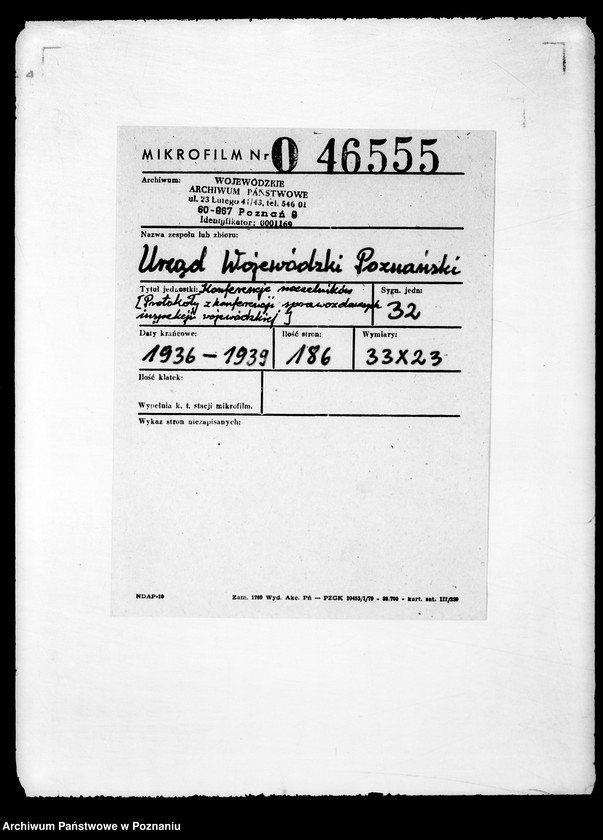 Obraz 2 z jednostki "Konferencje naczelników wydziałów /protokoły z konferencji sprawozdawczych"