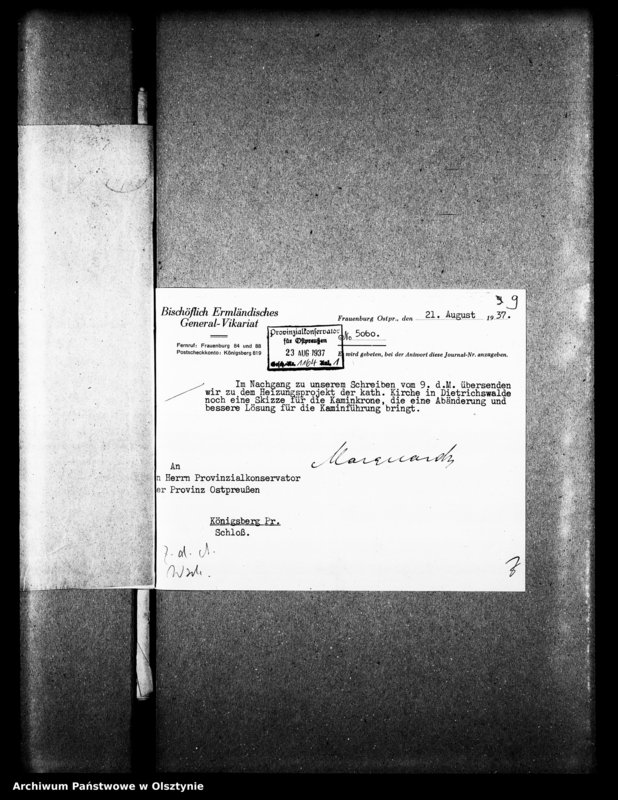 image.from.unit.number "Dietrichswalde, katholische Kirche"