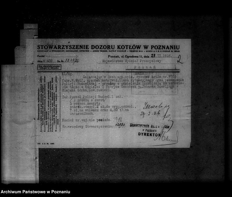 image.from.unit.number "Cegielnia i Fabryka Dachówek J. Bierlinga w Miejskiej Górce powiat rawicki nr woj. kotła 5912"
