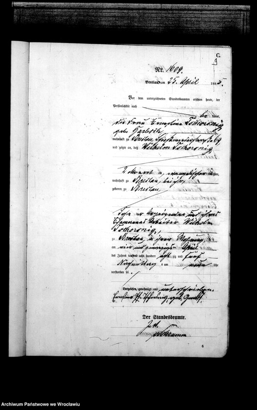 image.from.unit.number "Sterbe-Haupt-Register Breslau I 1885 Band 5"