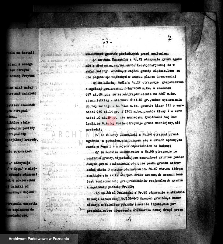 Obraz 11 z jednostki "Regulacja hipoteczna scalonych gruntów Miłkowice powiatu tureckiego"