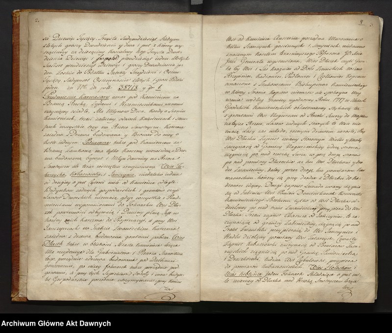 image.from.unit.number ""Skorowidz Nomenklatur w tey Księdze zawartych" (k. 1 - 2). "Lustracya Starostw Dzierżaw i Wszelkich Królewszczyzn Ziemi Kamienieckiey w Woiewodztwie Podolskim (...) 1789 (...).""