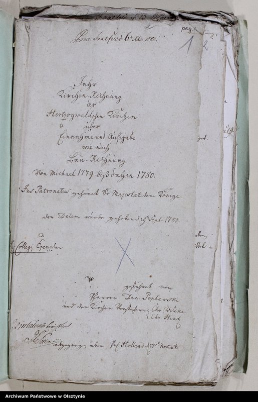 image.from.unit.number "Jahr Kirchen Rechnung der Herzogswaldschen Kirchen aller Einnahme und Ausgabe wie auch Bau-Rechnung"