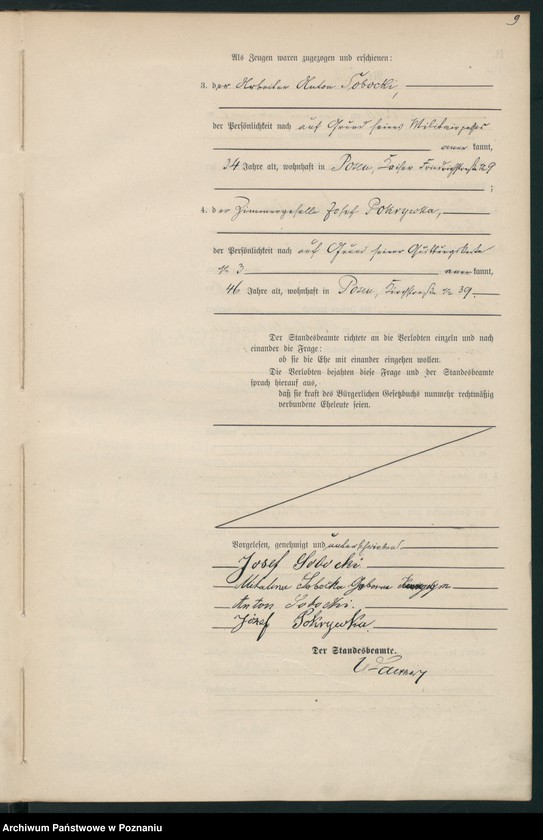 Obraz 12 z jednostki "Księga miejscowa małżeństw"