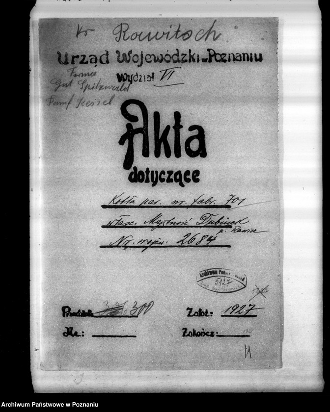 Obraz 4 z jednostki "Gorzelnia rolnicza ks. Olgierda Czartoryskiego nr woj. kotła 2684"