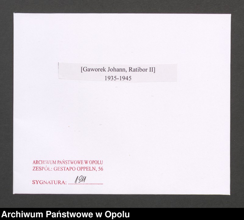 Obraz 2 z jednostki "[Gaworek Johann, Ratibor II]"