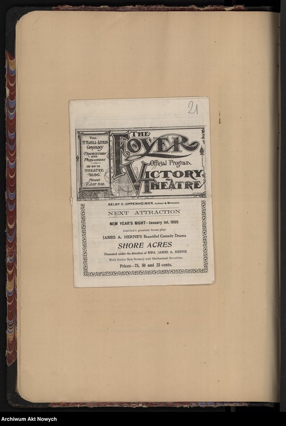 image.from.unit.number "Amérigue (Programy koncertów w czasie tourneé w Stanach Zjednoczonych i Australii)"