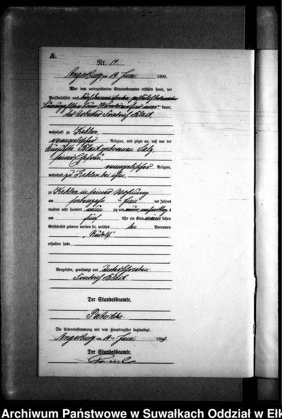 image.from.unit.number "Geburts-Neben-Register des Preussischen Standes-Amtes Kehlen Kreis Angerburg"