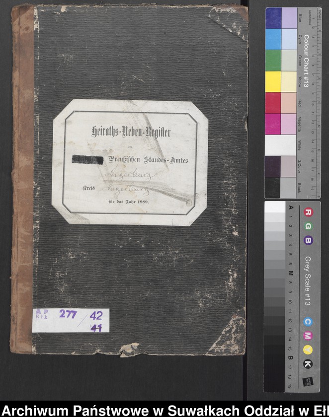 image.from.unit.number "Heiraths-Neben-Register des Preussischen Standes-Amtes Angerburg Kreis Angerburg"