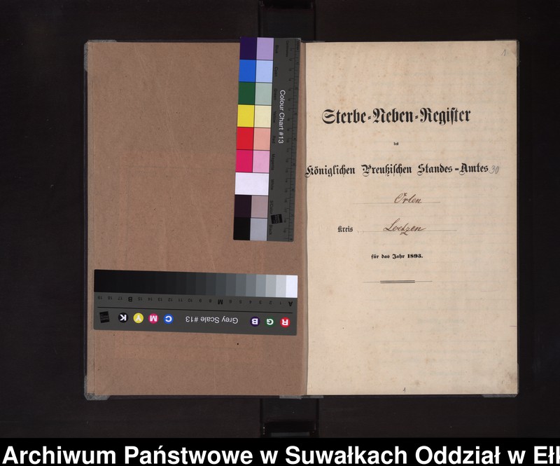 image.from.unit.number "Sterbe-Neben-Register des Königlichen Preussischen Standes-Amtes Orlen Kreis Loetzen"
