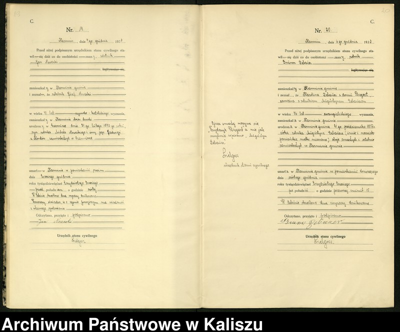 Obraz 13 z jednostki "[Księga zgonów]"