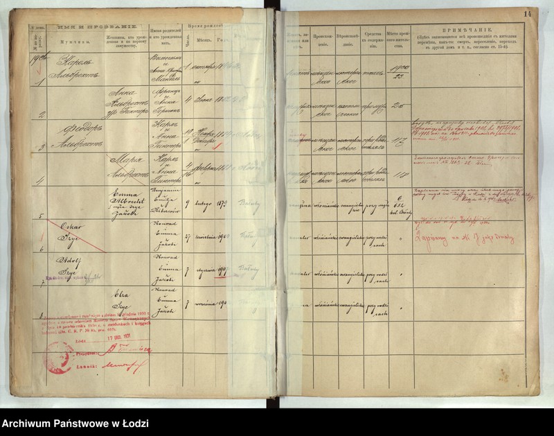 image.from.unit.number "[Księga ludności stałej m. Łodzi guberni piotrkowskiej - Dzielnicy Stara Wieś nr domu 19-28]"