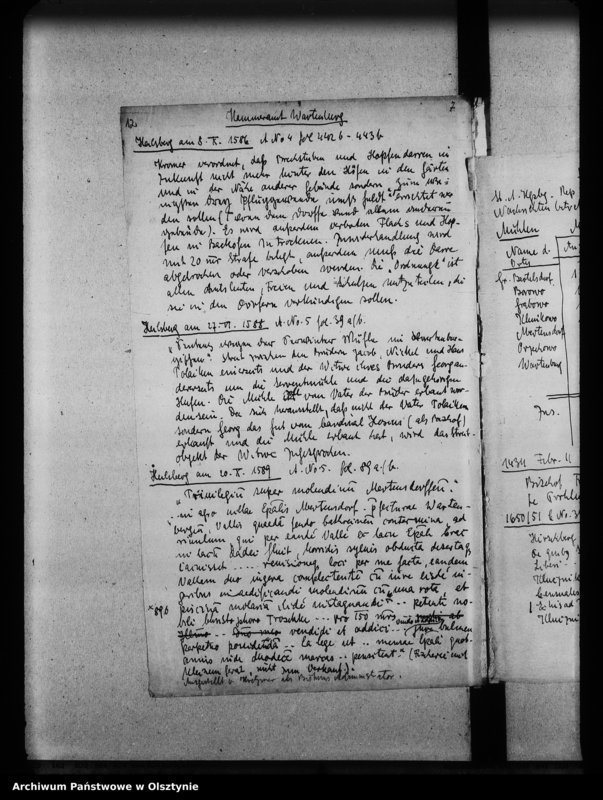 image.from.unit.number "Wartenburg, Schloss, Nachweisbarer Aufenthalt der Bischöfe von 1381 bis 1767, Archipresbyterium Kammeramt 1767 usw."