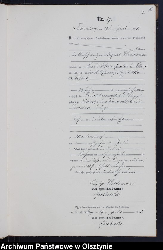 image.from.unit.number "Sterbe-Neben-Register Nr 1 - 28"