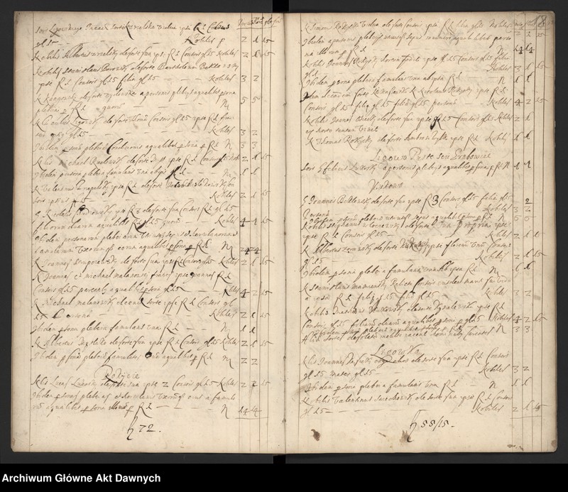 image.from.unit.number "Rozliczenie pogłównego i poboru z 1664 r. - czy to 150, czy 151?."