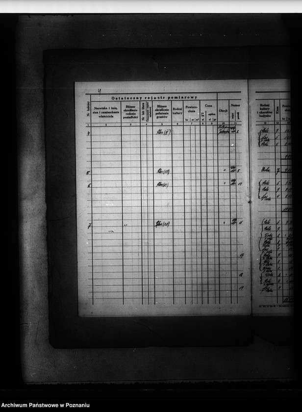 Obraz 8 z jednostki "Ostateczny rejestr pomiarowy obrębu Jastrzębie powiat bydgoski"