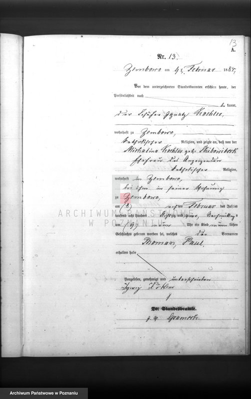 Obraz 15 z jednostki "Księga urodzeń"