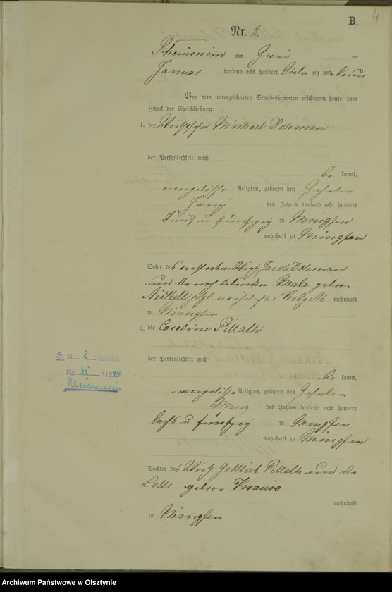 image.from.unit.number "Heiraths-Haupt-Register Nr 42"