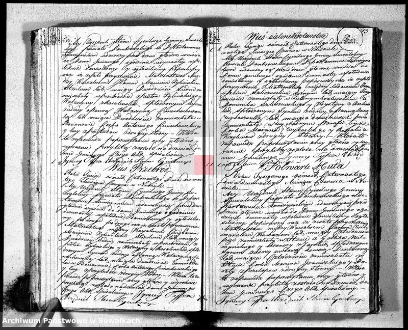 image.from.unit.number "Księga aktów śłubnych gminy suwalskiey, powiatu dąbrowskiego w departamencie łomżyńskim od dnia 1-go miesiąca Maja 1814 po 1-go miesiąca Maja 1815 r-u"