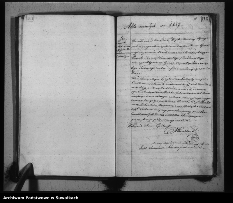 image.from.unit.number "Duplikat Urodzonych, umarłych i zaślubionych Żydów Okręgu Puńsk z rok 1857."