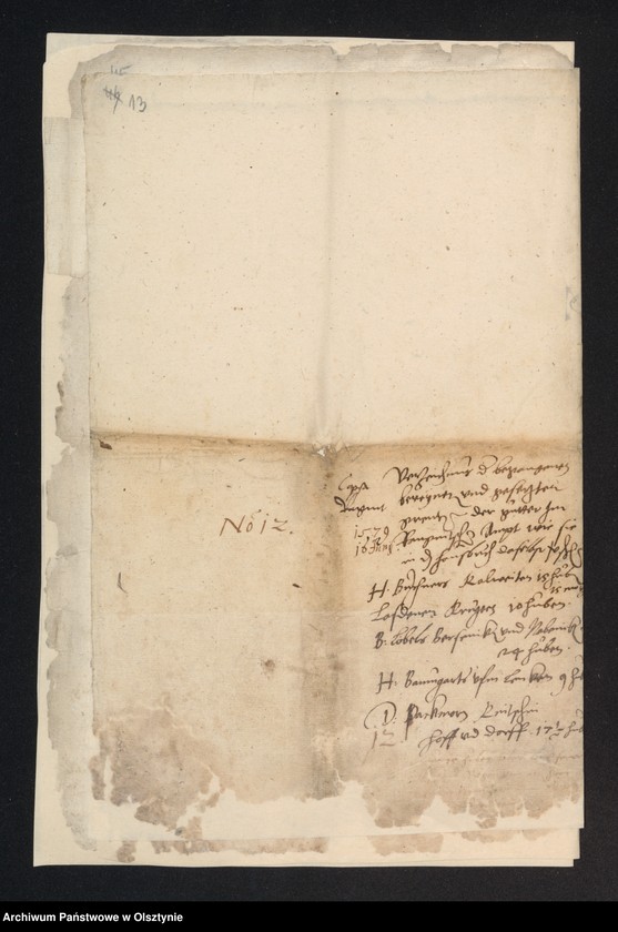 image.from.unit.number "[Protokół obmiaru i określenia granic majątków w starostwie Ragneta oraz wyrysy granic wsi]"