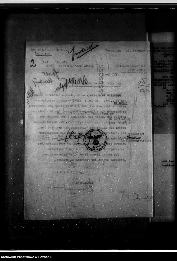 Obraz 6 z jednostki "Nominacje i objęcia kierowniczych stanowisk w urzędzie Reichsstatthaltera"