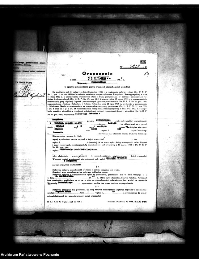 Obraz 18 z jednostki "Parcelacja lasu Witobel XV powiatu poznańskiego Jadwiga Urbaniak"