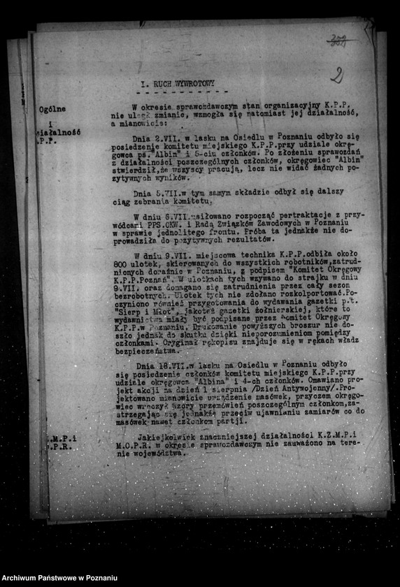 Obraz 6 z jednostki "Sprawozdania sytuacyjne okresowe ze stanu bezpieczeństwa /nr 7-12// za miesiące lipiec-grudzień 1935 r."
