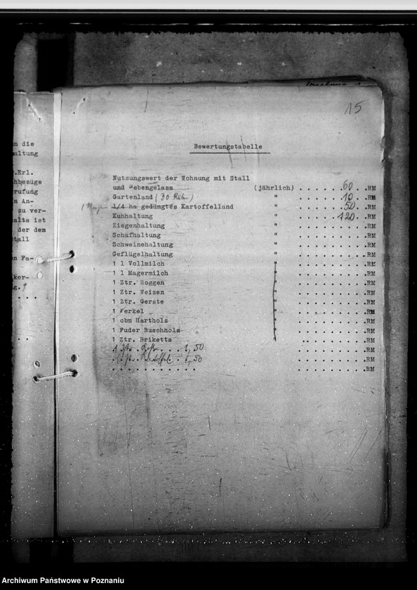 Obraz 19 z jednostki "Familienunterhalt für verheiratete landwirtschaftliche Deputanten und Tagelöhner"