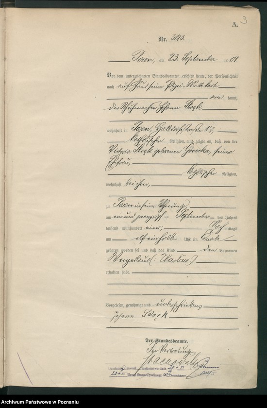 Obraz 6 z jednostki "Księga miejscowa urodzeń t. VI"