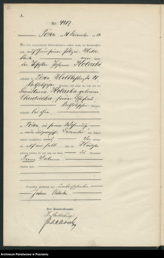 Obraz 15 z jednostki "[Księga urodzeń t. VIII]"