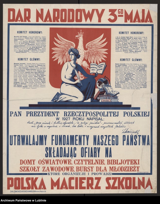 image.from.collection.number "Edukacja i oświata na plakacie, afiszu i druku ulotnym APL"