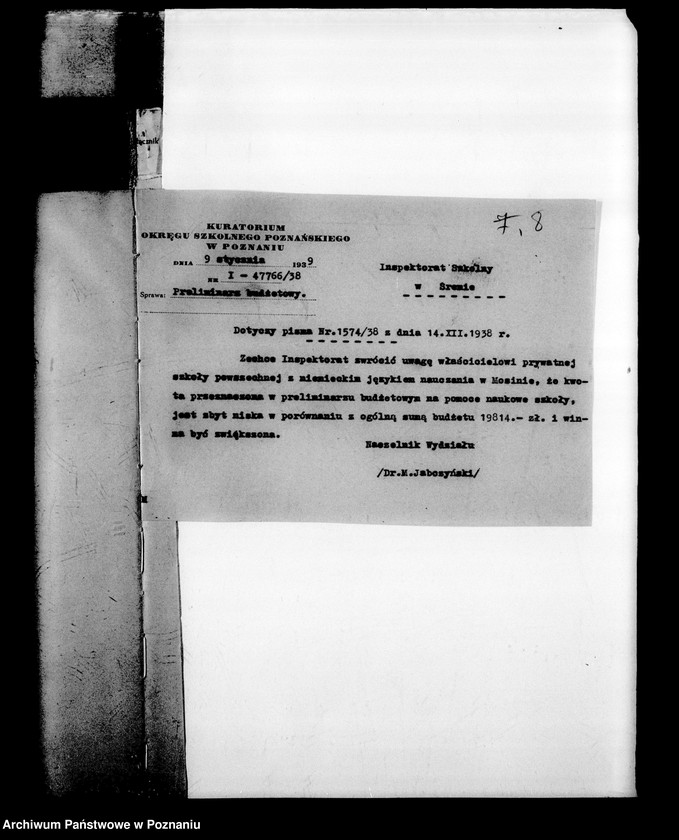 Obraz 12 z jednostki "Prywatna Szkoła Powszechna z niemieckim językiem nauczania Mosina powiat Śrem"