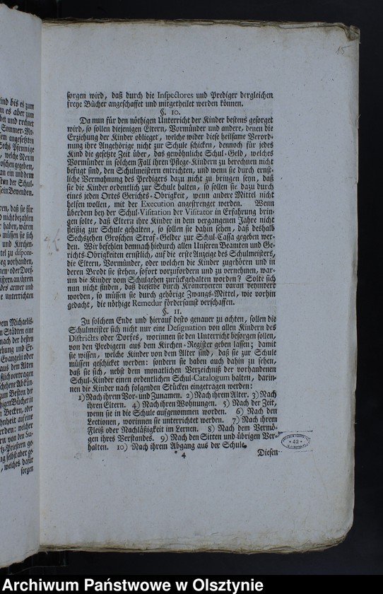 image.from.unit.number "Registrant der Kirchen und Schulen Registratur in Jäskendorff"