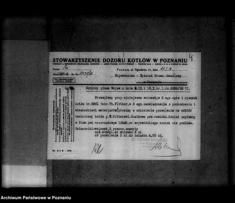 Obraz 8 z jednostki "Gospodarstwo rolne w Gostkowie powiat rawicki własność W. Bittera nr woj. kotła 6233"