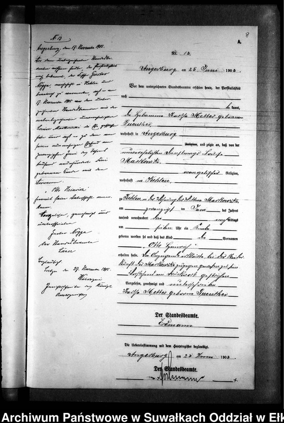 image.from.unit.number "Geburts-Neben-Register des Preussischen Standes-Amtes Kehlen Kreis Angerburg"