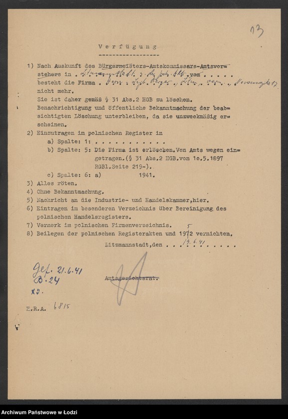 Obraz 15 z jednostki "Hersz Lajb Berger – sprzedaż manufaktury"