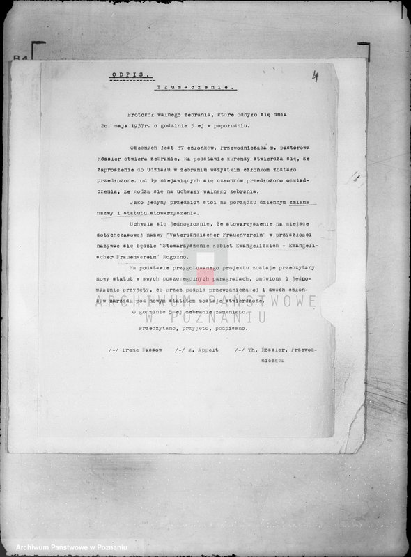 Obraz 8 z jednostki "/Stowarzyszenie Kobiet Ewangelickich w Rogoźnie, powiat obornicki/"