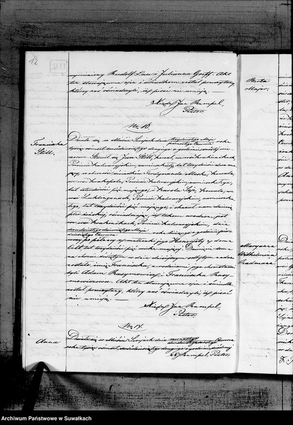 image.from.unit.number "Duplikat aktów Stanu Cywilnego urodzeń, małżeństw i zejść Parafii Ewangelicko-Reformowanej Serejskiej na rok 1862"