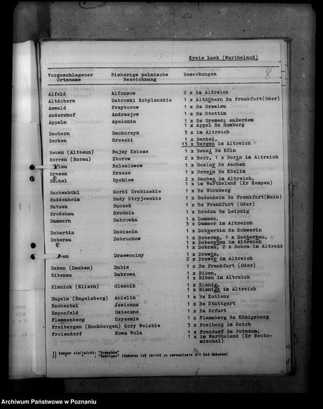 Obraz 12 z jednostki "Ortsnamenänderung - Kreis Lask (Łask)"