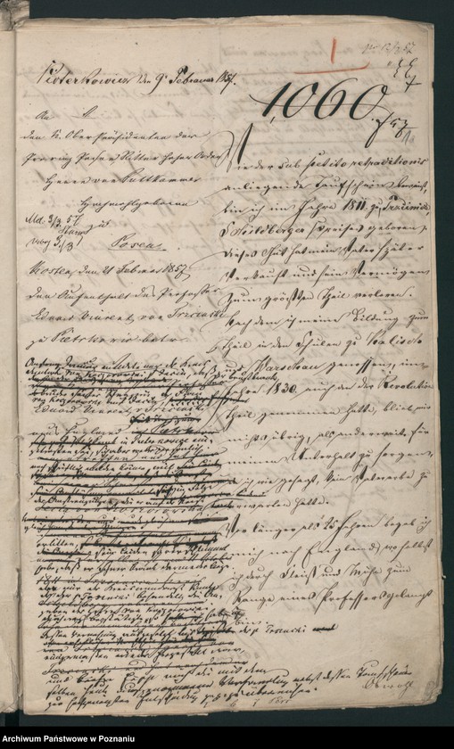 Obraz 5 z jednostki "A. betr. den polnischen Flüchtling Eduard, Vinzent von Trzciński"