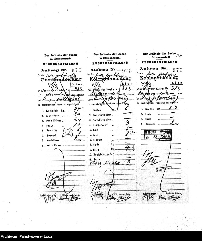 Obraz 20 z jednostki "[Kuchnia nr 383, ul. Łagiewnicka 2. Działalność kuchni]"
