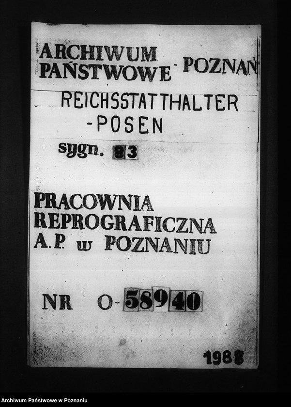 Obraz 1 z jednostki "Geschäftsverteilungsplan (urzędu namiestnika)"
