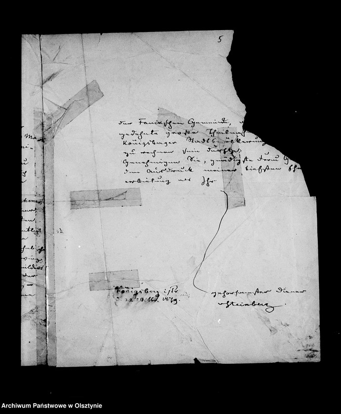image.from.unit.number "/Briefe an die Gräfin Anna Lehndorff- Steinort das Siechenhaus in Angerburg betreffend/"