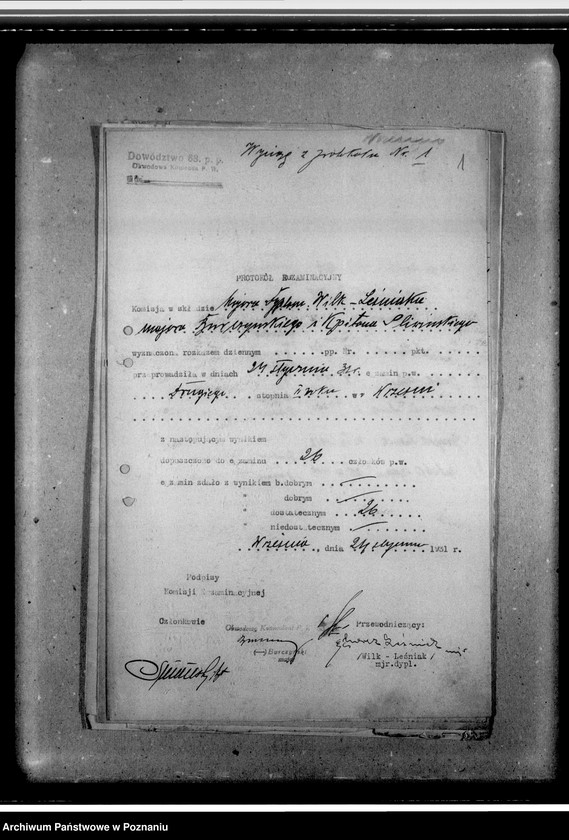 image.from.unit.number "Protokoły egzaminacyjne. Wytyczne wyszkolenia"