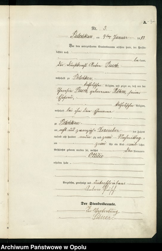 image.from.unit.number "Geburts-Haupt-Register des Standesamts Patschkau Stadt und Land pro 1893"