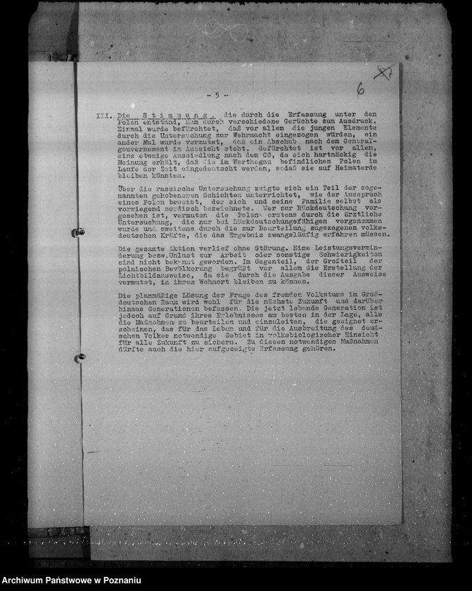 Obraz 12 z jednostki "Vorläufiger Abschlussbericht über die Probeerfassung der Polen im Warthegau"